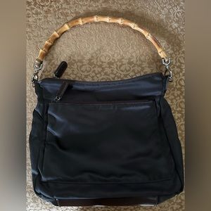 Gucci Nylon Bamboo Handle Bag